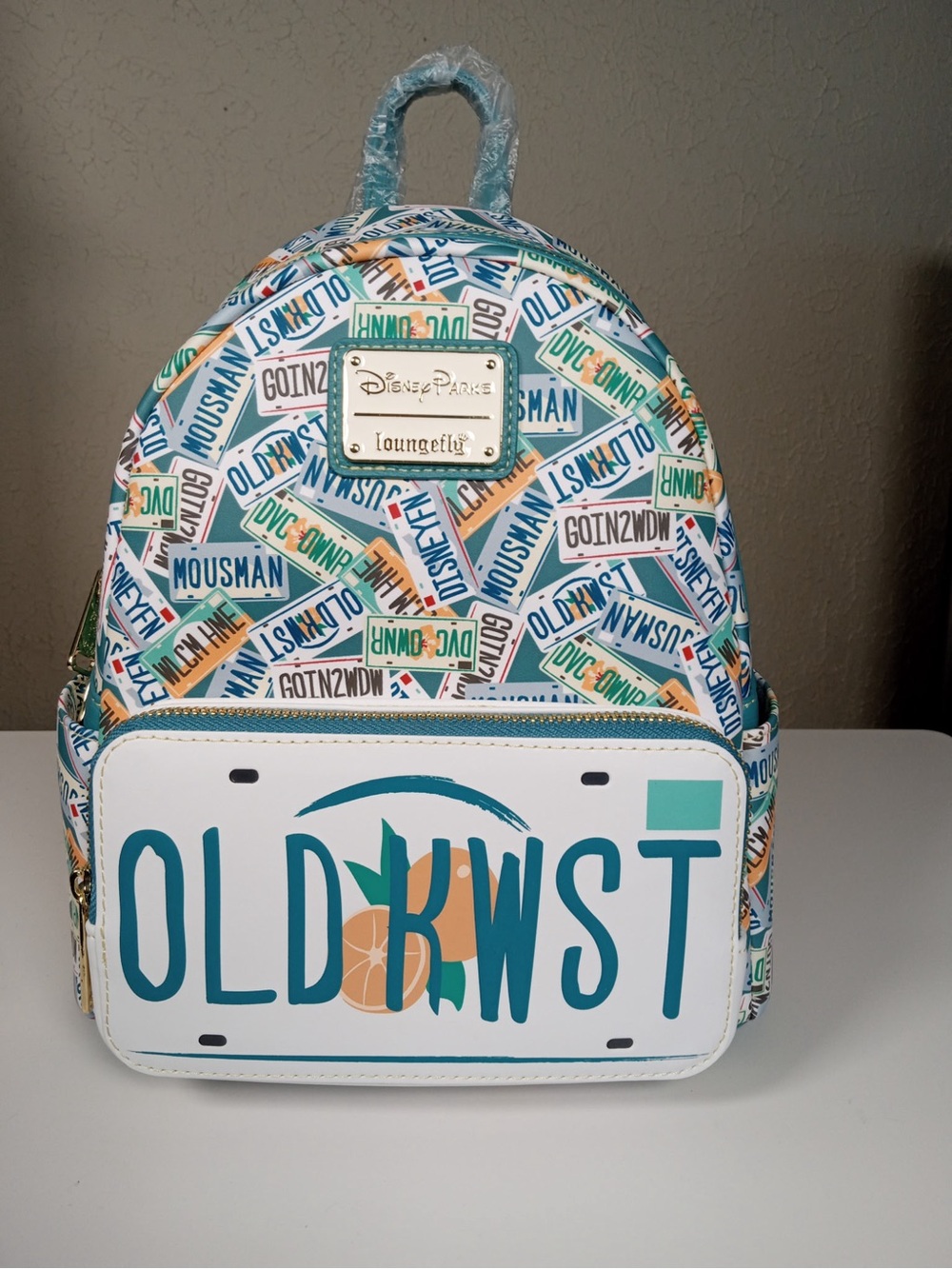 NWT Loungefly Disney Parks License Plate Mini Backpack Old Key West Exclusive